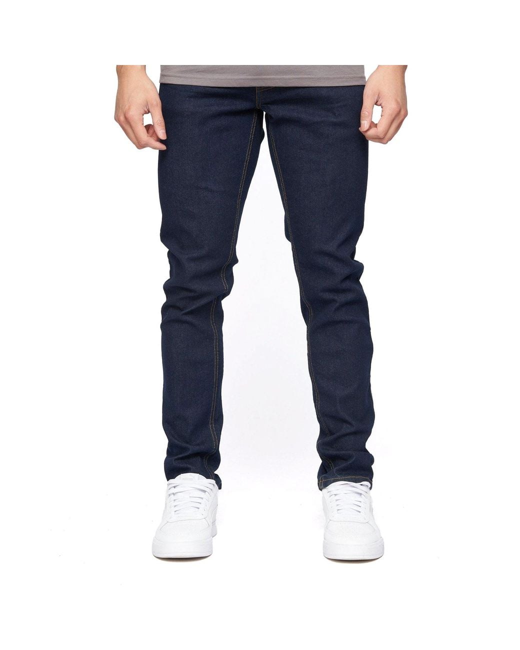Crosshatch Blue Buraca Slim Fit Jeans for men