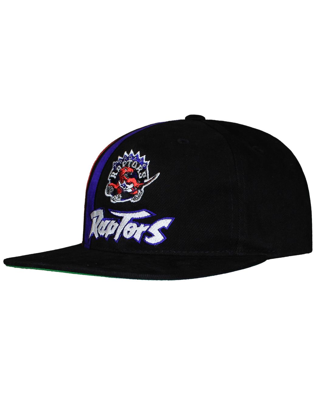 Mitchell & Ness Black Nba Toronto Raptors Team Stripe Cap for men