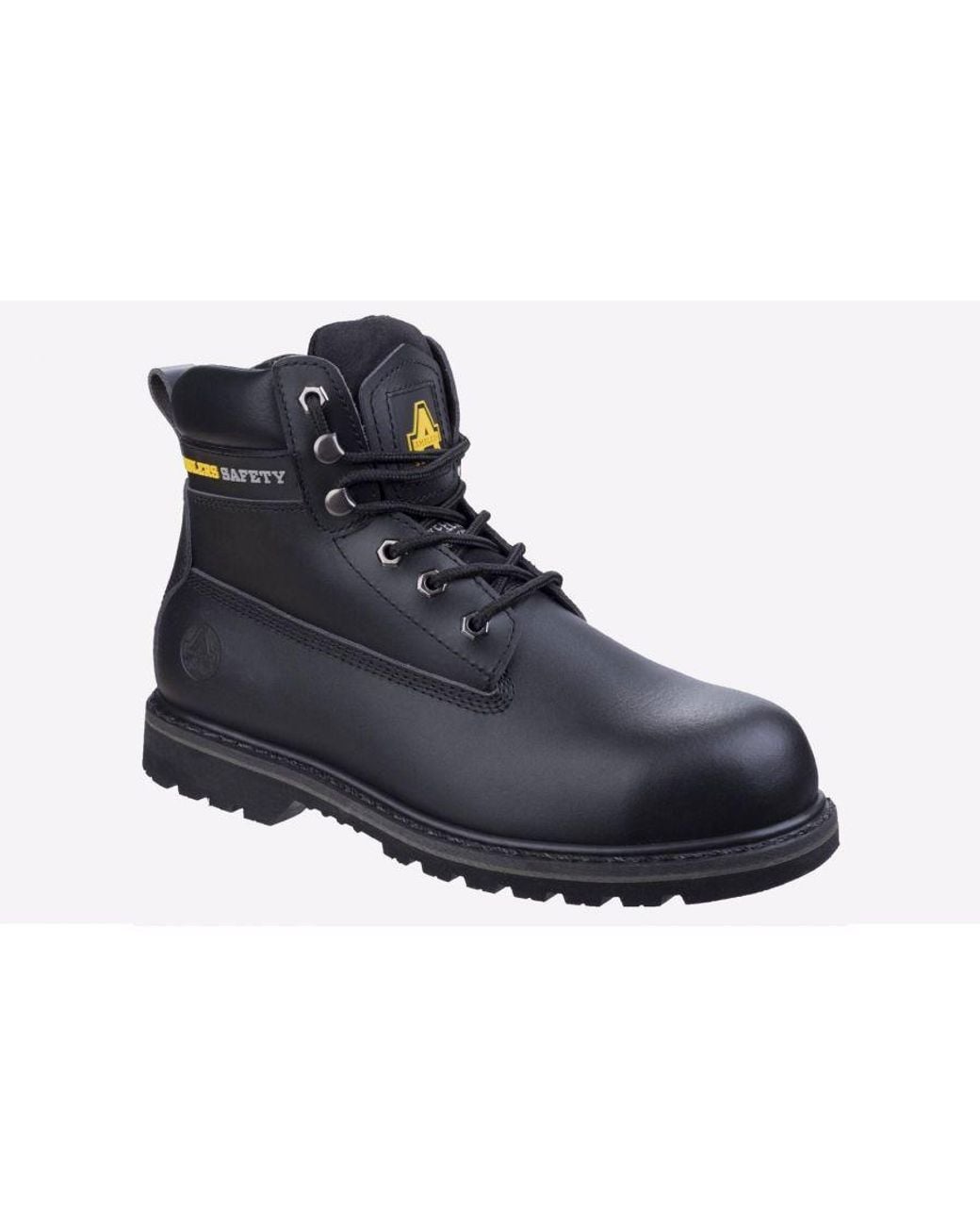 Amblers Safety Black Fs9 Goodyear Welted Boots for men