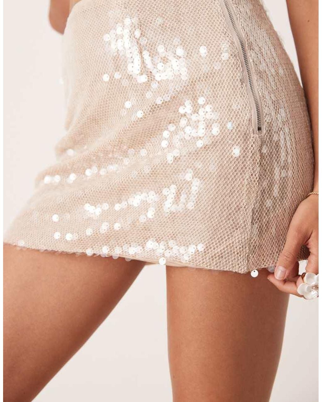 Amy Lynn Brown Mini Skirt Co-Ord