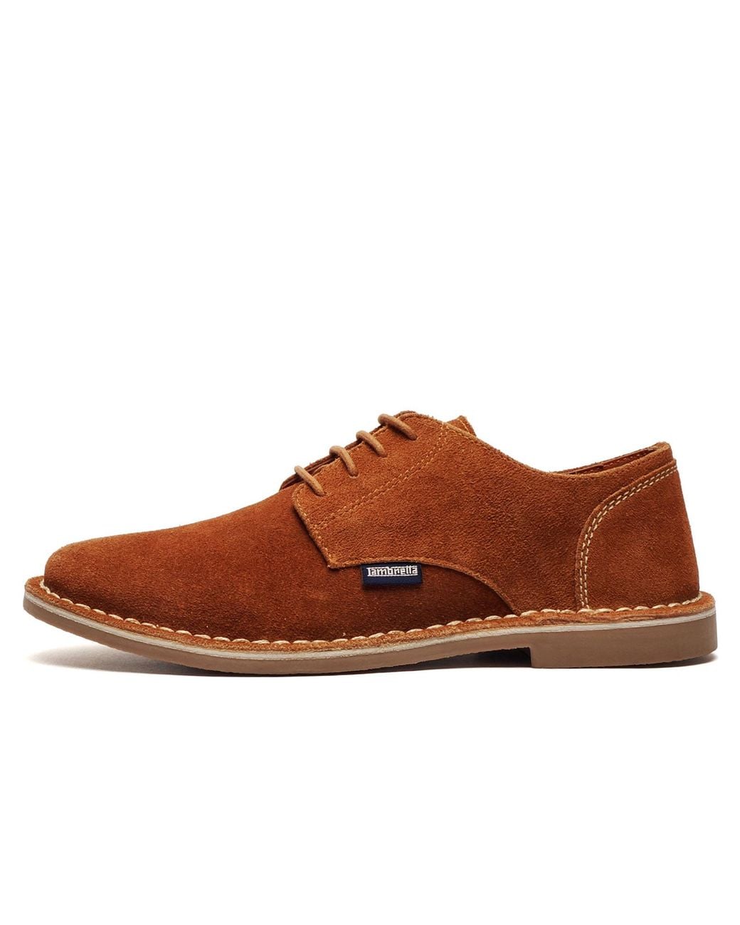 Lambretta Brown Clerkenwell Suede Shoes for men