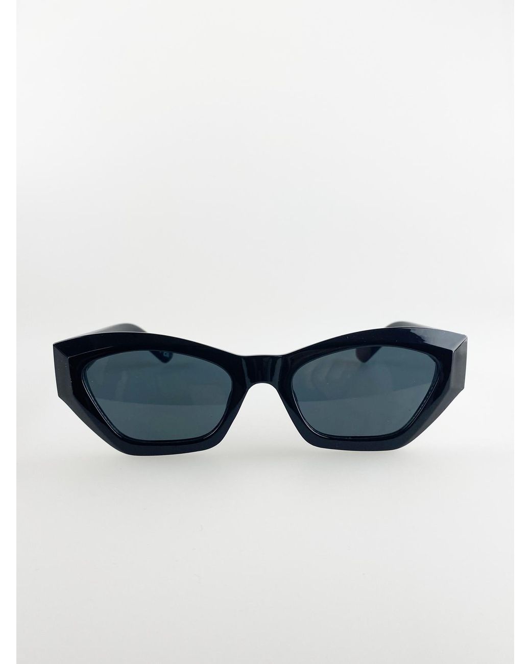 SVNX Blue Angular Cat-Eye Sunglasses