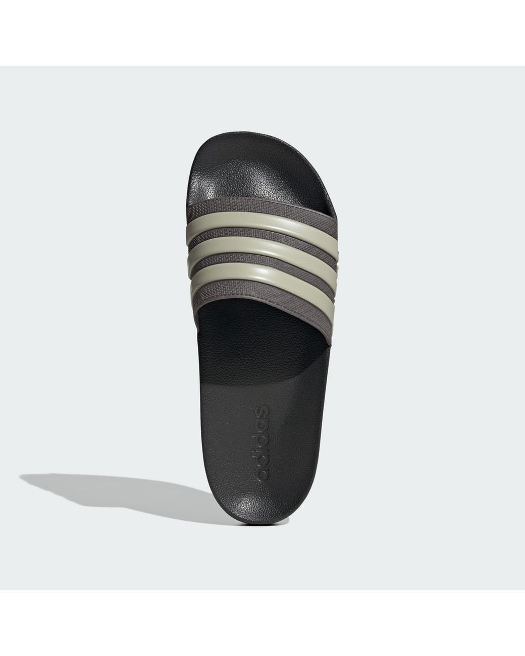 Adidas Gray Adilette Shower Slides for men