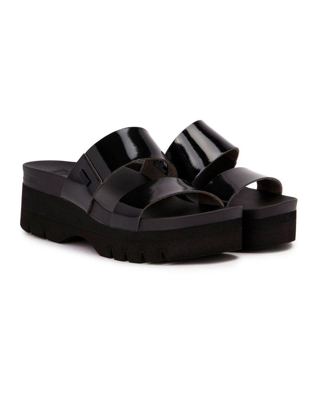 Reef Black Cushion Vista Higher Sandals