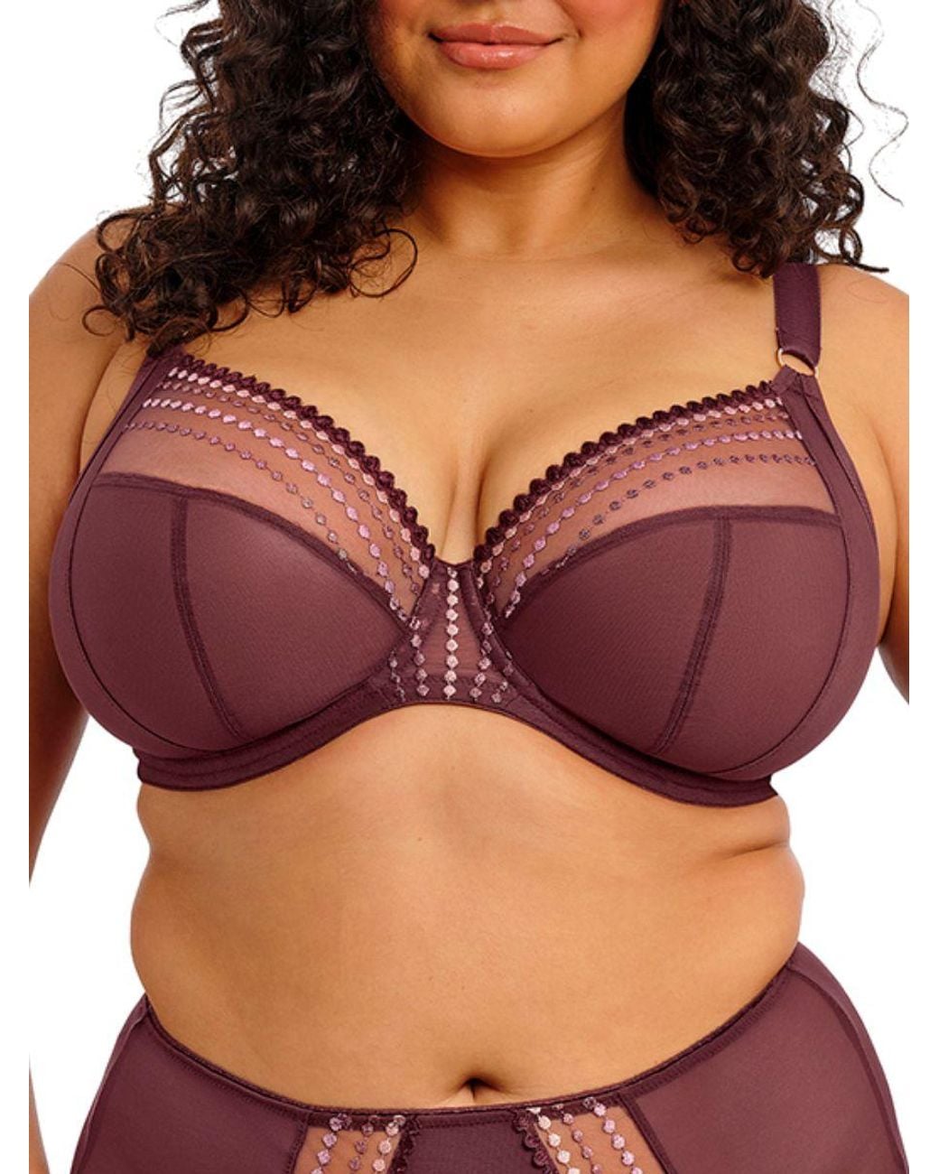 Elomi Red Matilda Plunge Side Support Bra