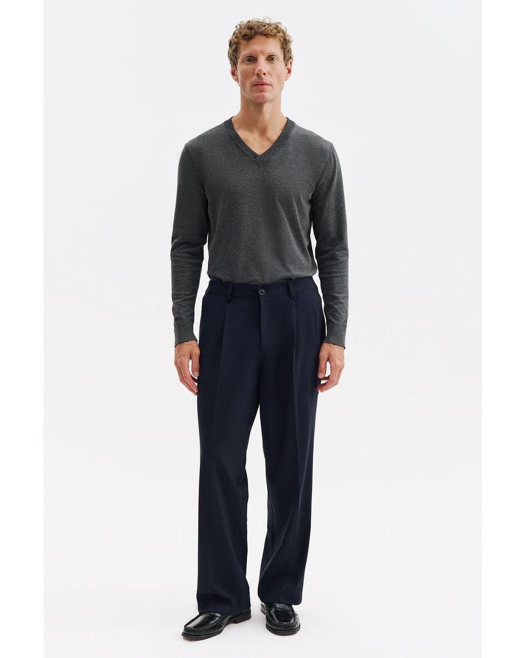 Giesto Blue Suit Pants for men