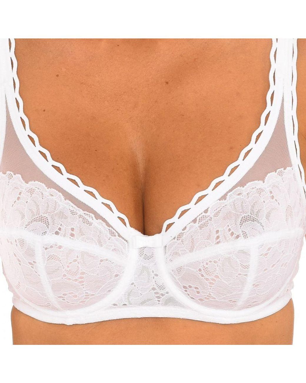 Playtex White Underwired Bra With Cups P0Bvt