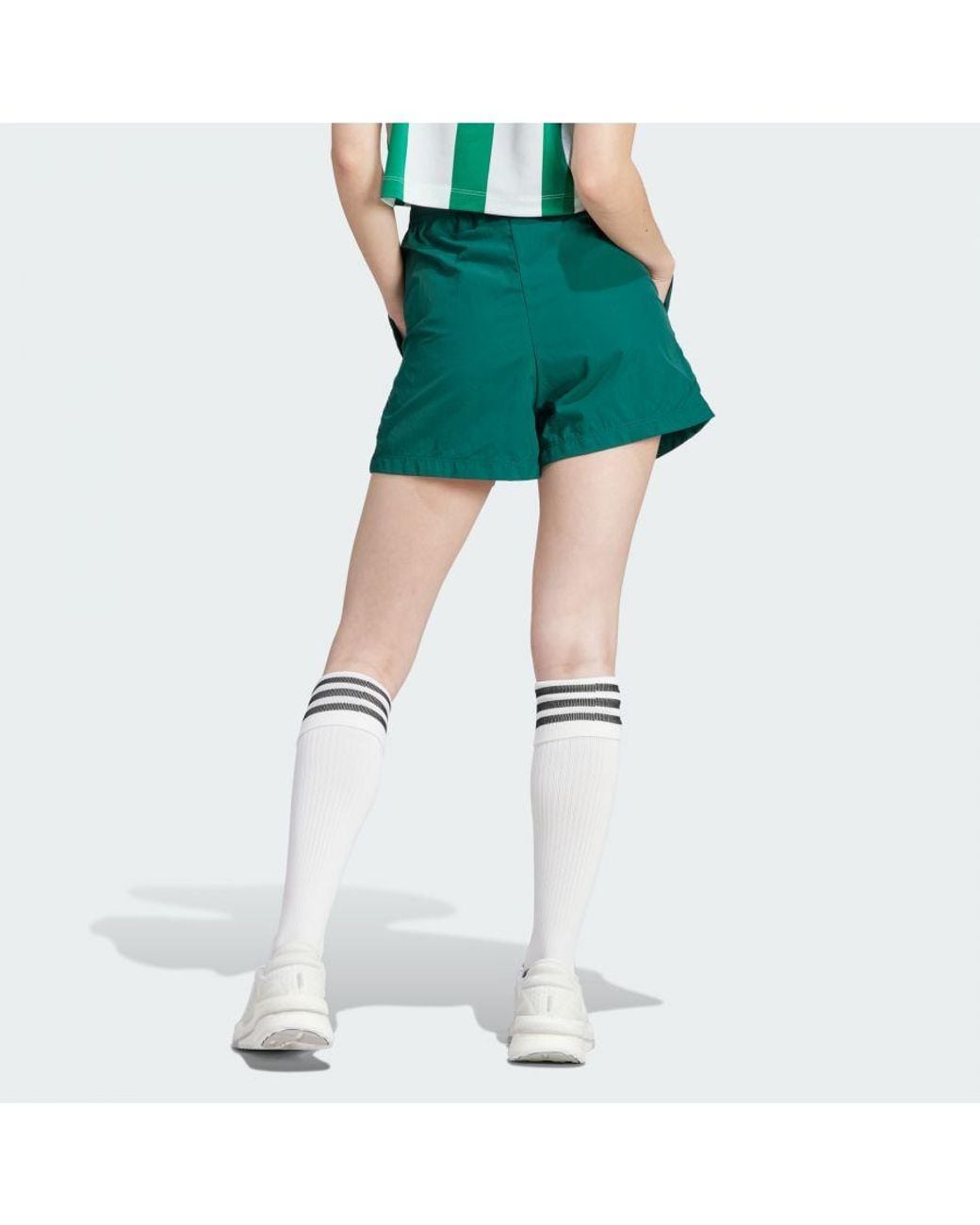 Adidas Green Tiro Snap-Button Shorts
