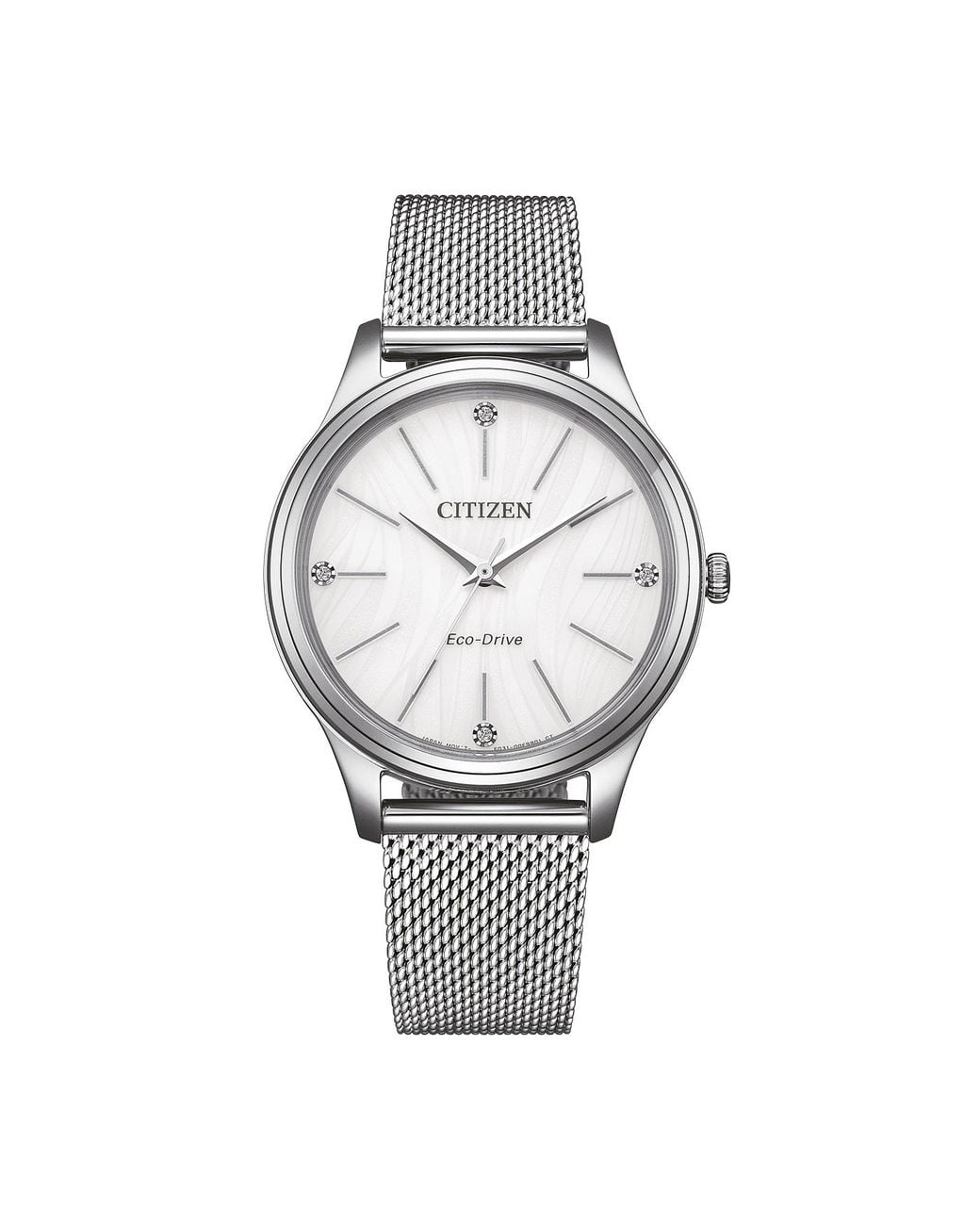 Citizen Metallic Watch Em1220-82A Stainless Steel