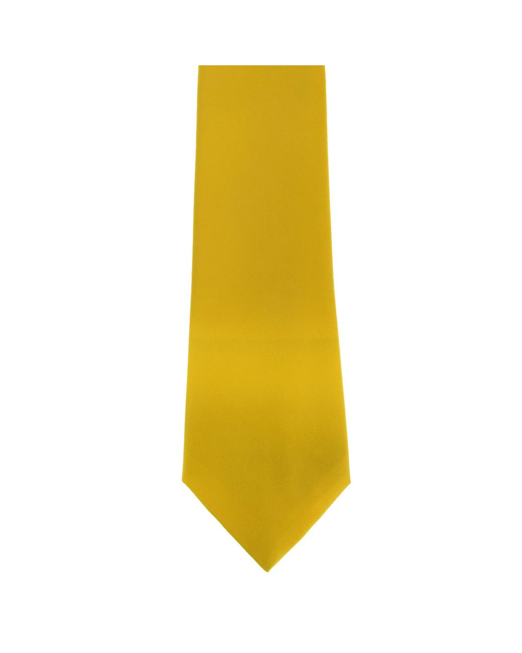 PREMIER Yellow Plain Satin Tie (Narrow Blade) (Pack Of 2) (Lemon) for men