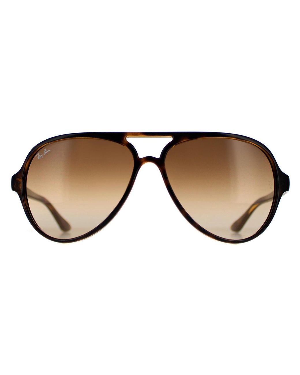 Ray-Ban Brown Retro Aviator Gradient Sunglasses