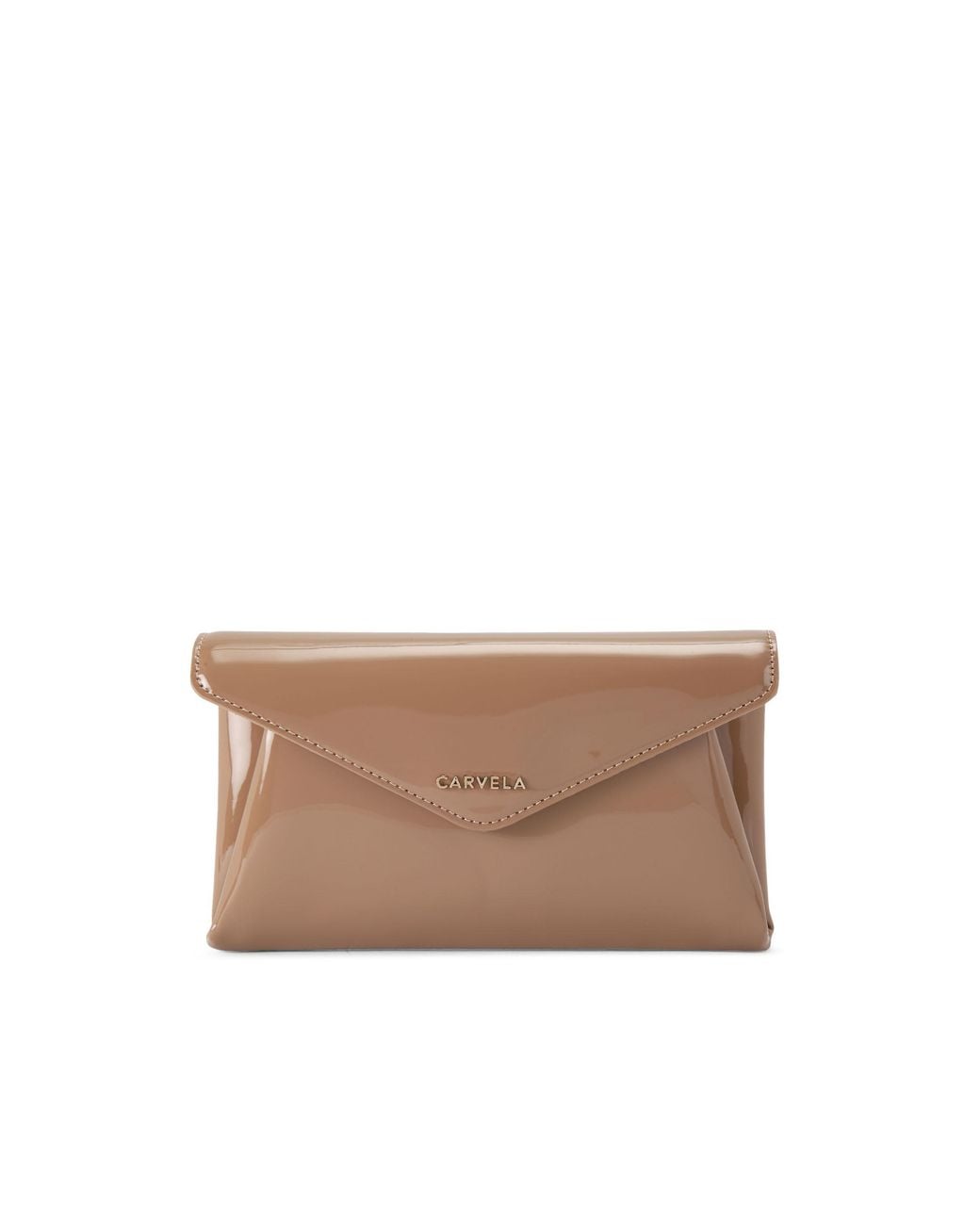 Carvela Kurt Geiger Brown Megan Envelope Clutch Bag