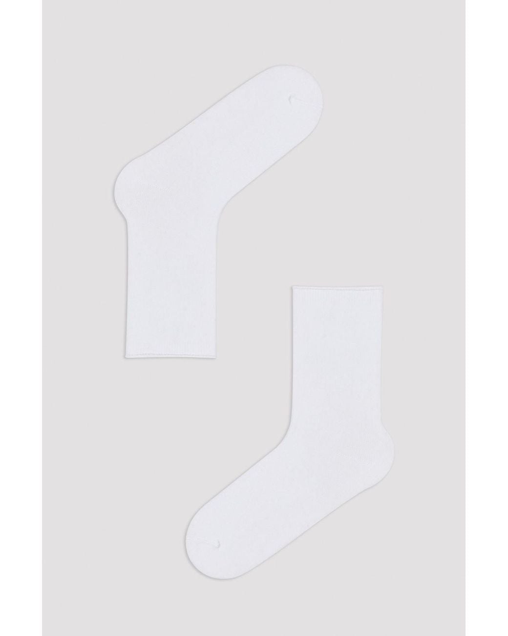 Penti White 2-Pack Ribbed Crew Socks