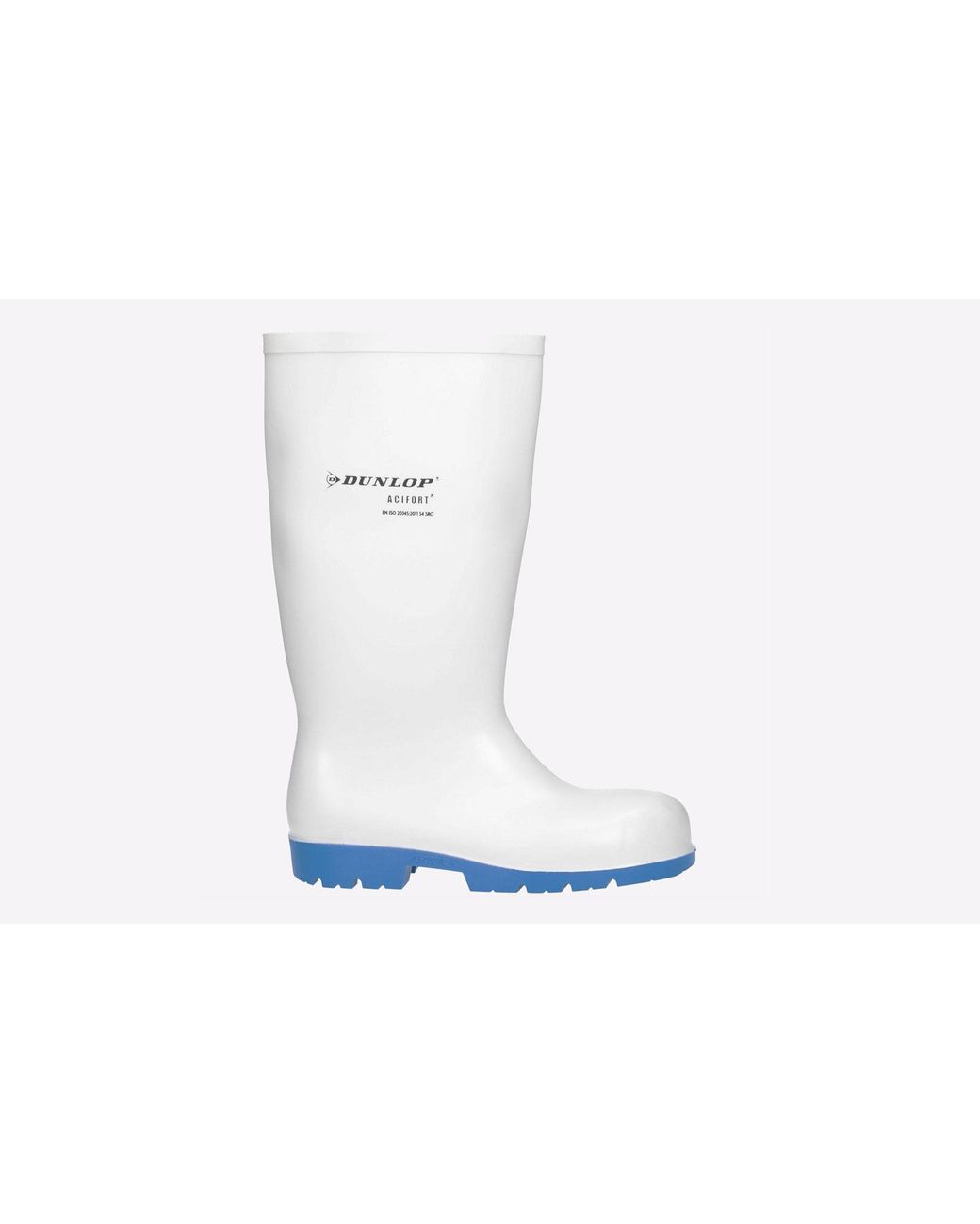 Dunlop White Acifort Classic+ Waterproof Safety Wellington for men