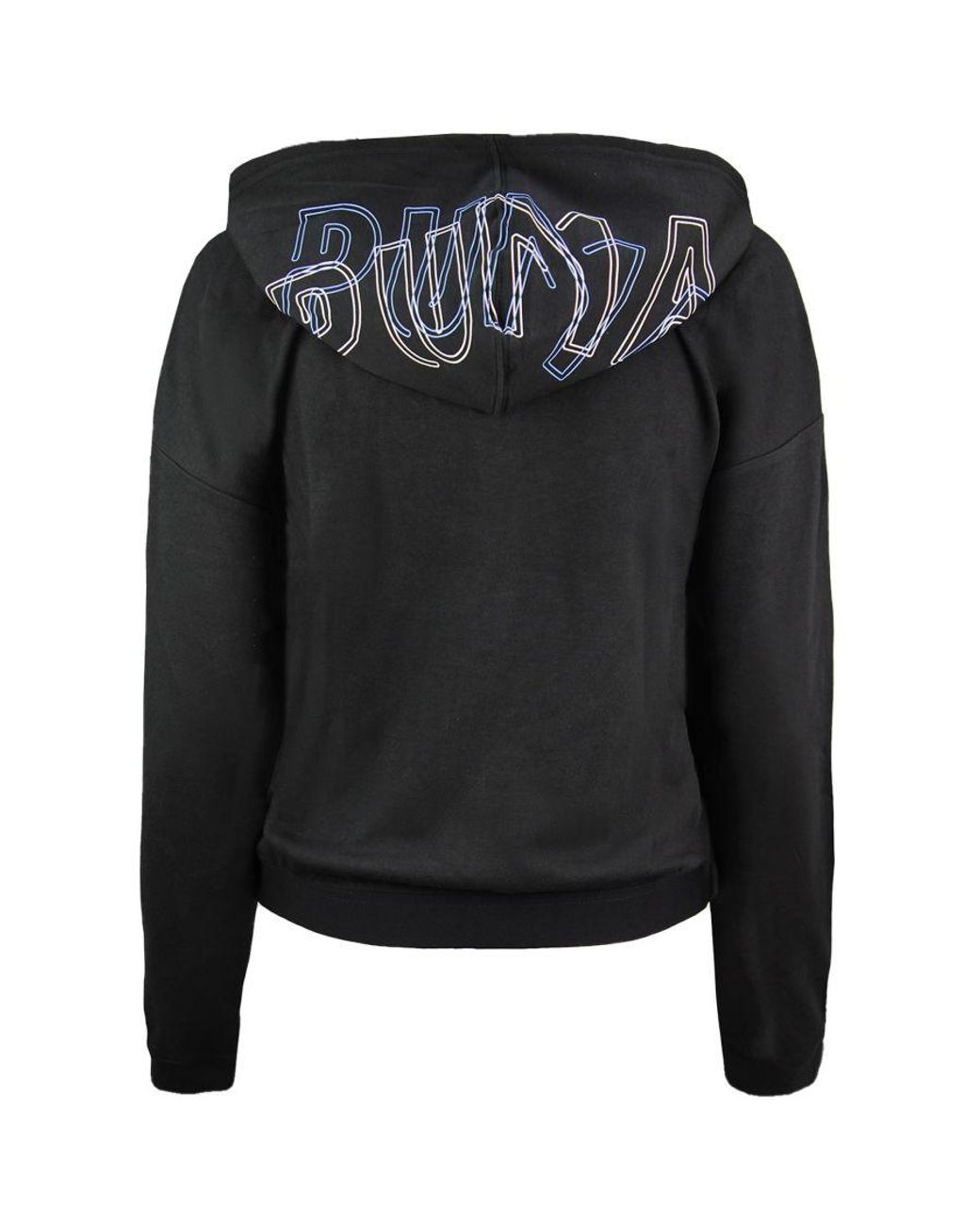 PUMA Black Zip Up Hoodie Cotton