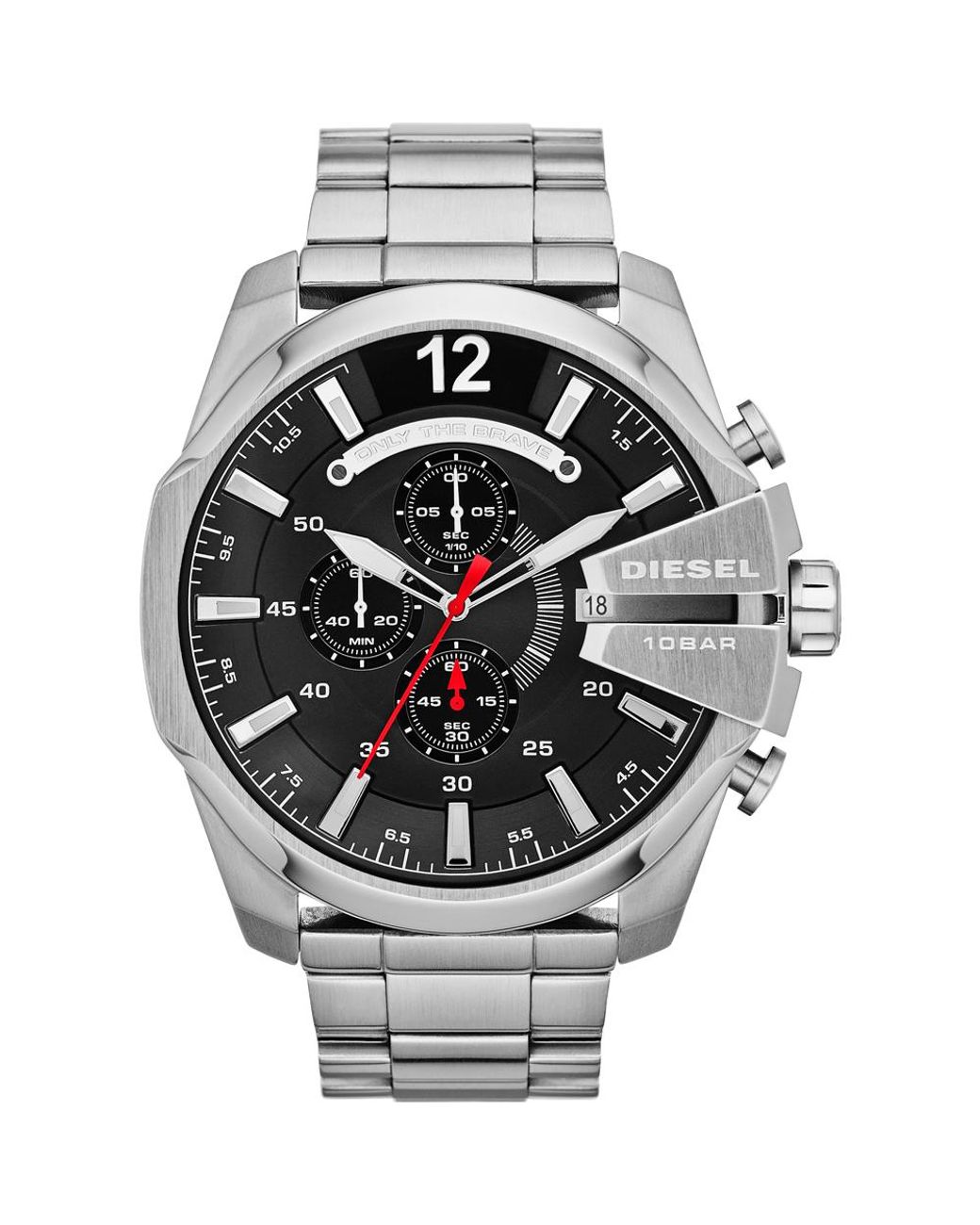DIESEL Metallic Mega Chief Watch Dz4308 Stainless Steel for men