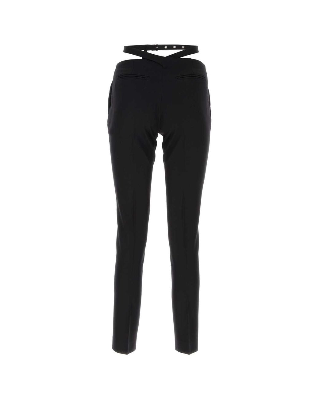 The Attico Black Jersey Pant Rayon