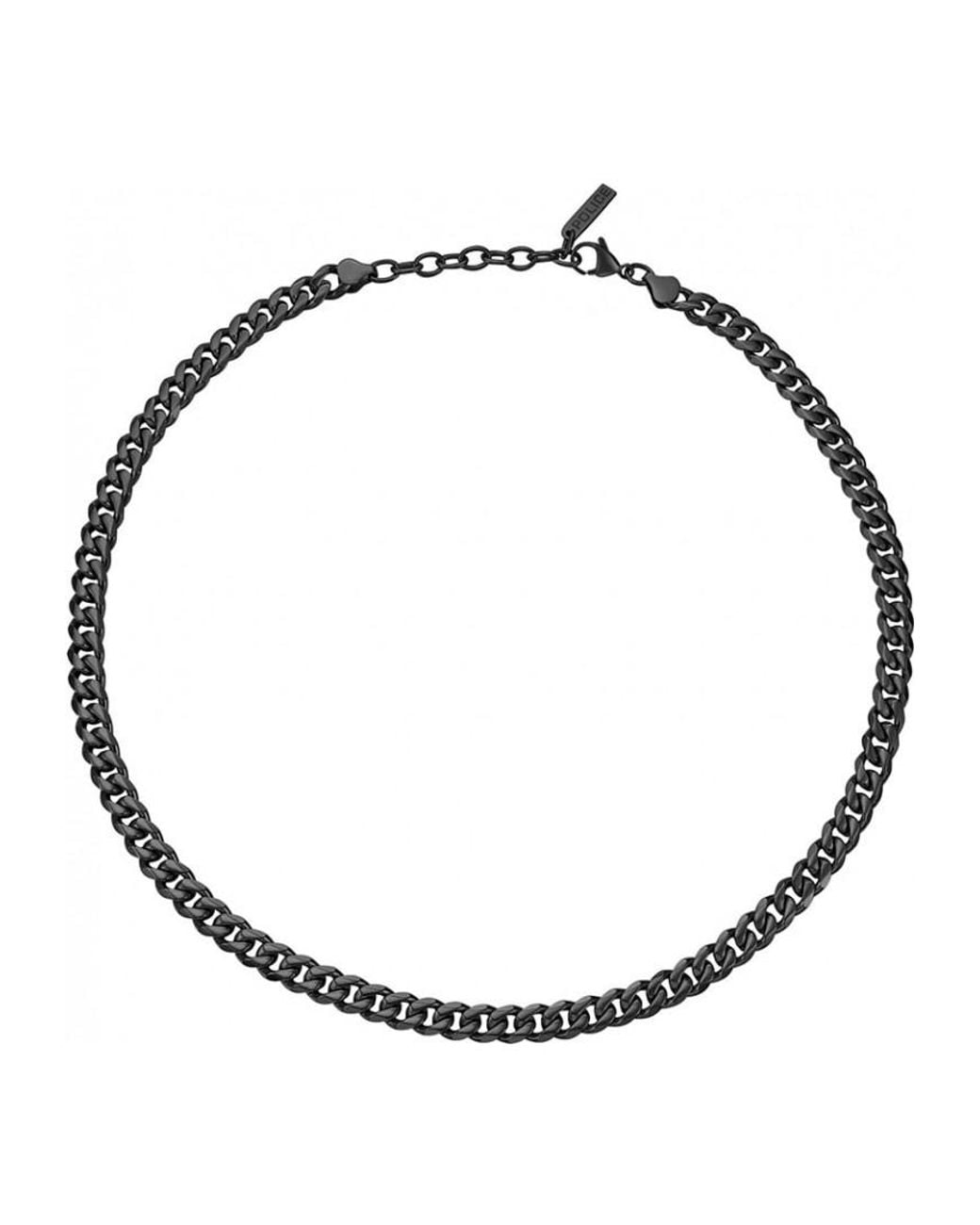 Police Black Peagn0011302 Necklace for men
