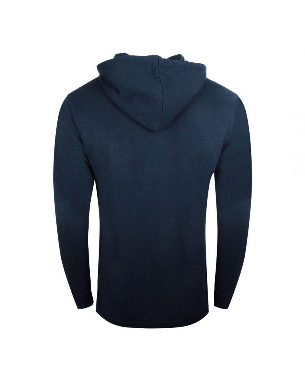 Roberto Cavalli Blue Reverse Logo Hoodie Cotton for men