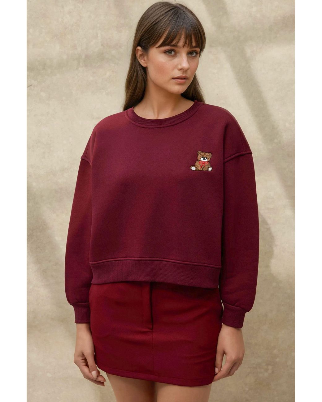 Hiccup Embroidered Relaxed Fit Cotton Sweatshirt