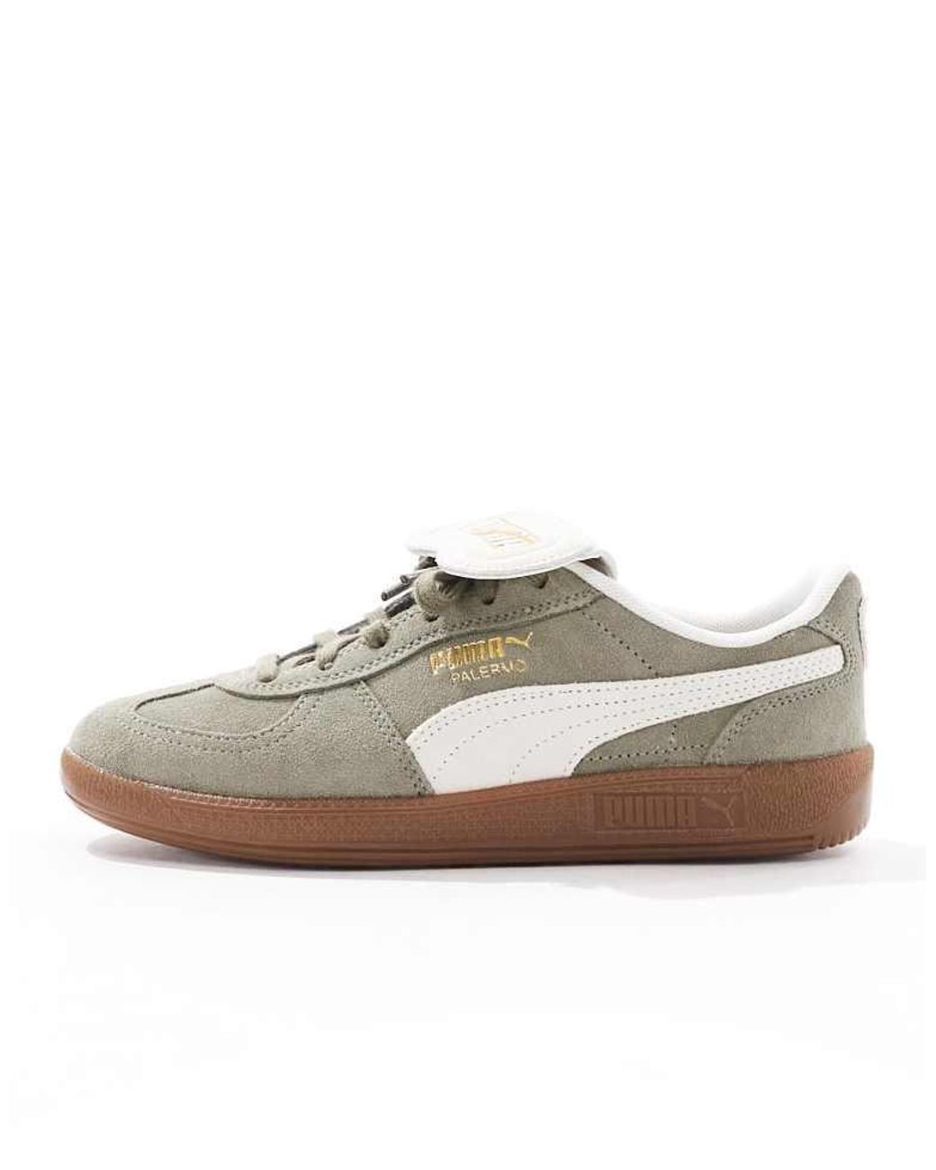 PUMA White Palermo Premium Trainers