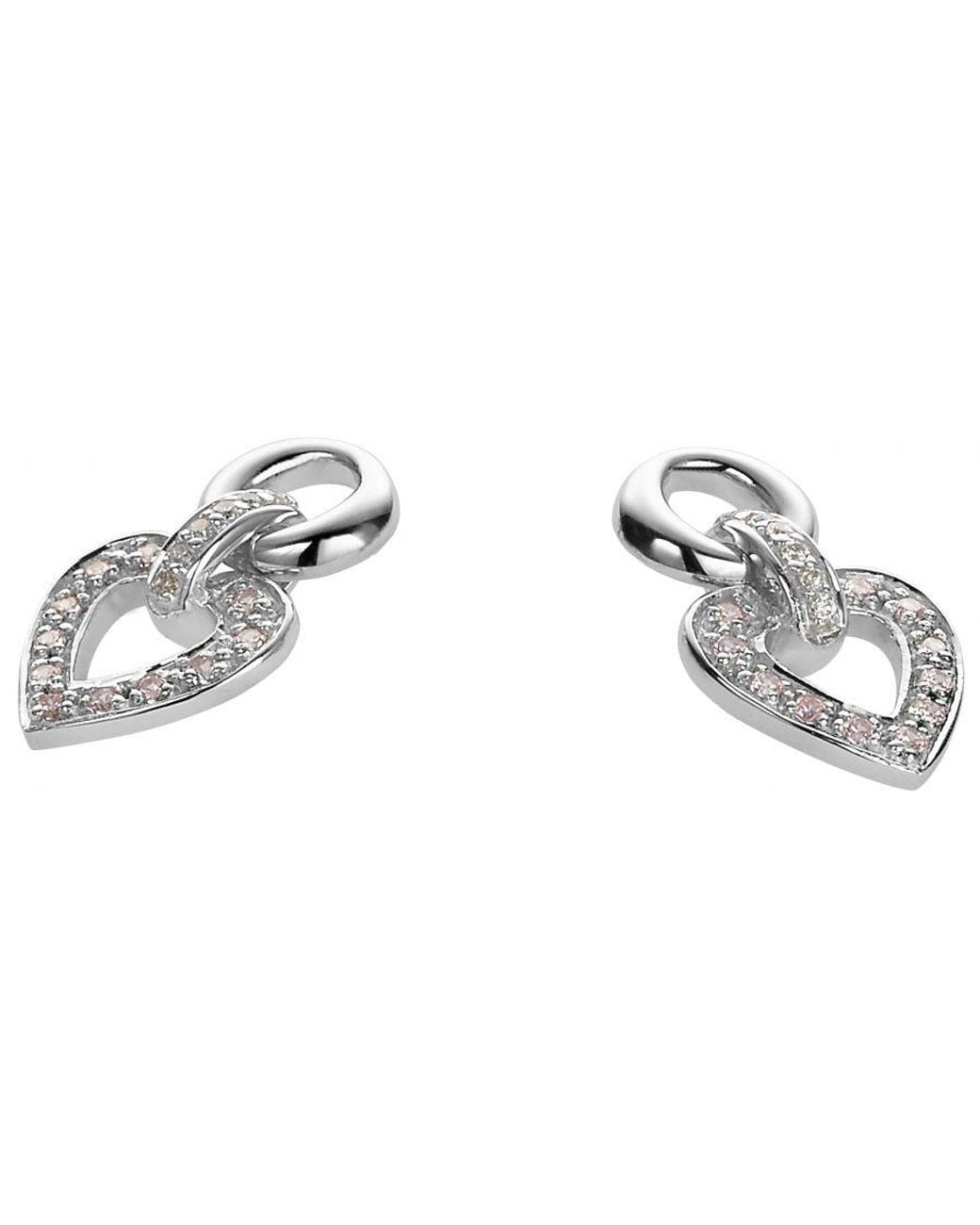 Orphelia Black 925 Sterling Drop Earrings