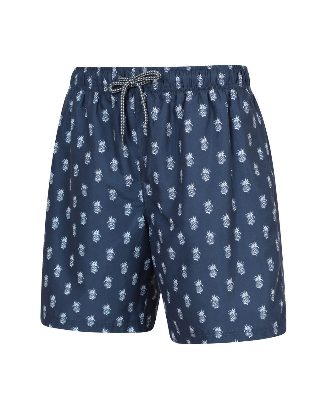 Mountain Warehouse Blue 'Aruba' Printed Swim Shorts Drawstring Quick Drying Swimming Trunks for men