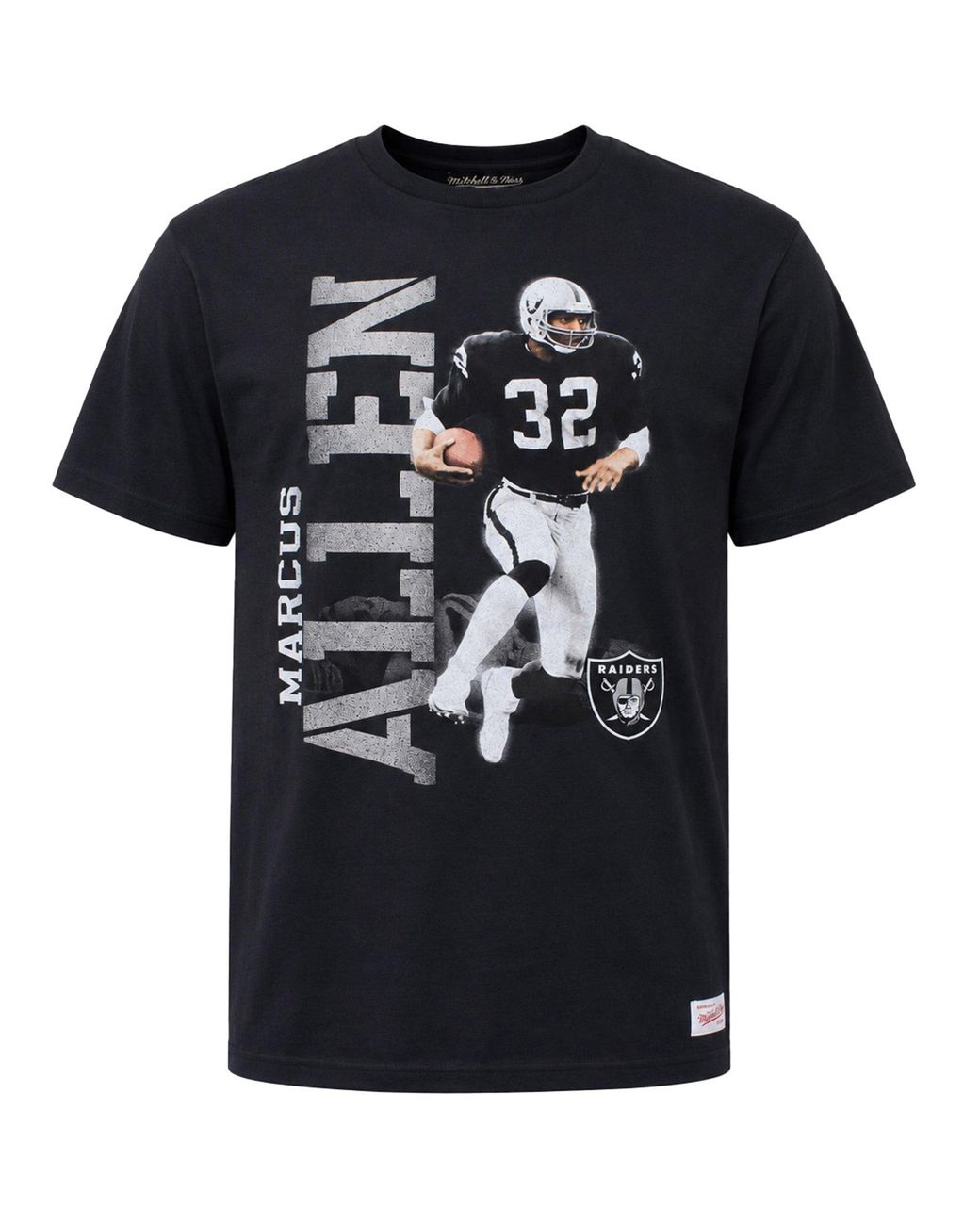 Mitchell & Ness Black Nfl Las Vegas Riders Marcus Allen T-Shirt for men