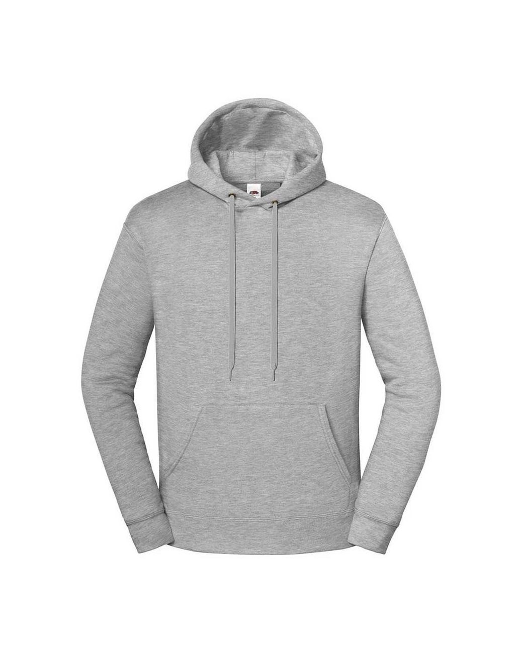 Fruit Of The Loom Gray Adult Iconic Premium Hoodie (Athletic Heather)