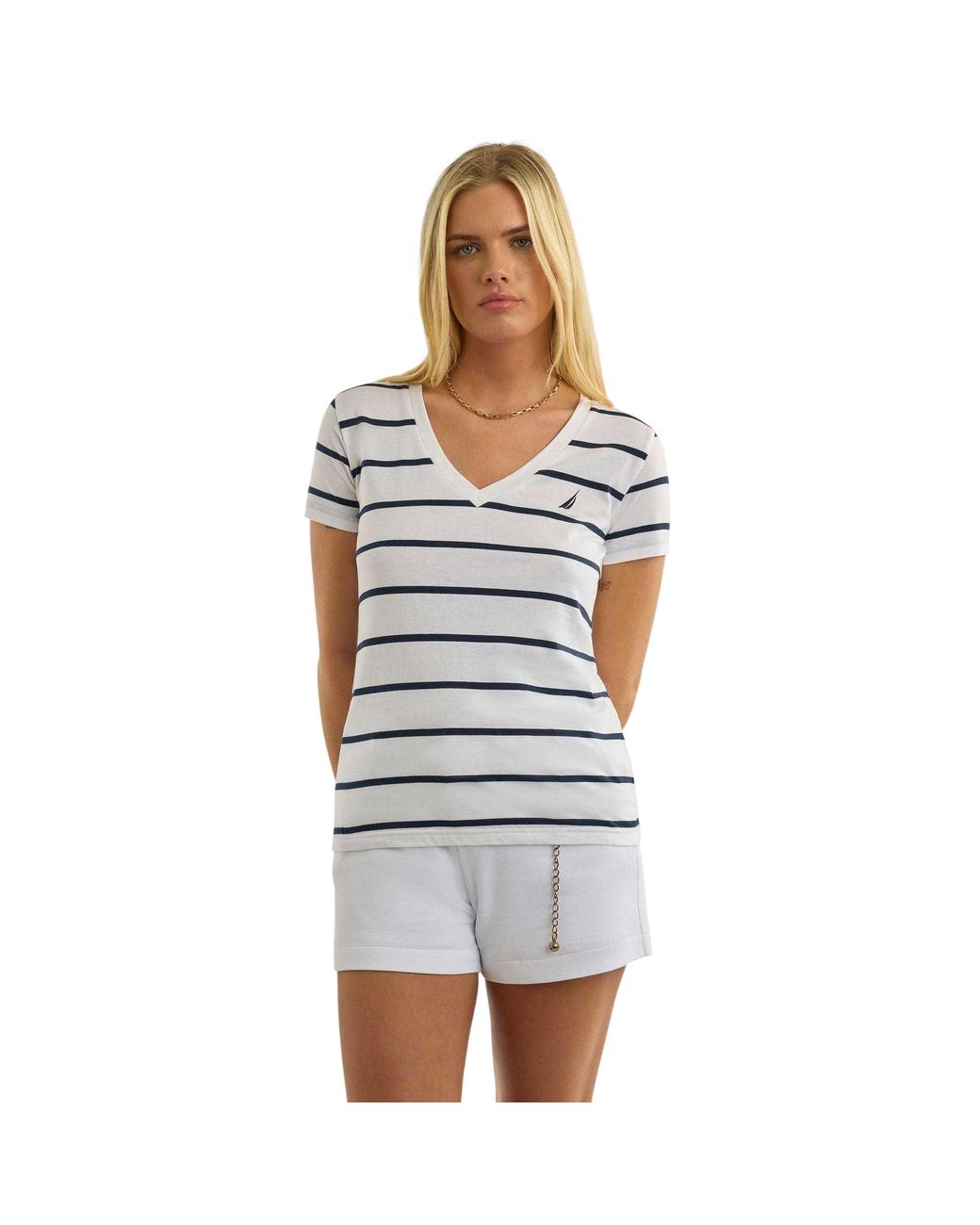 Nautica White Ladies Hosta T-Shirt