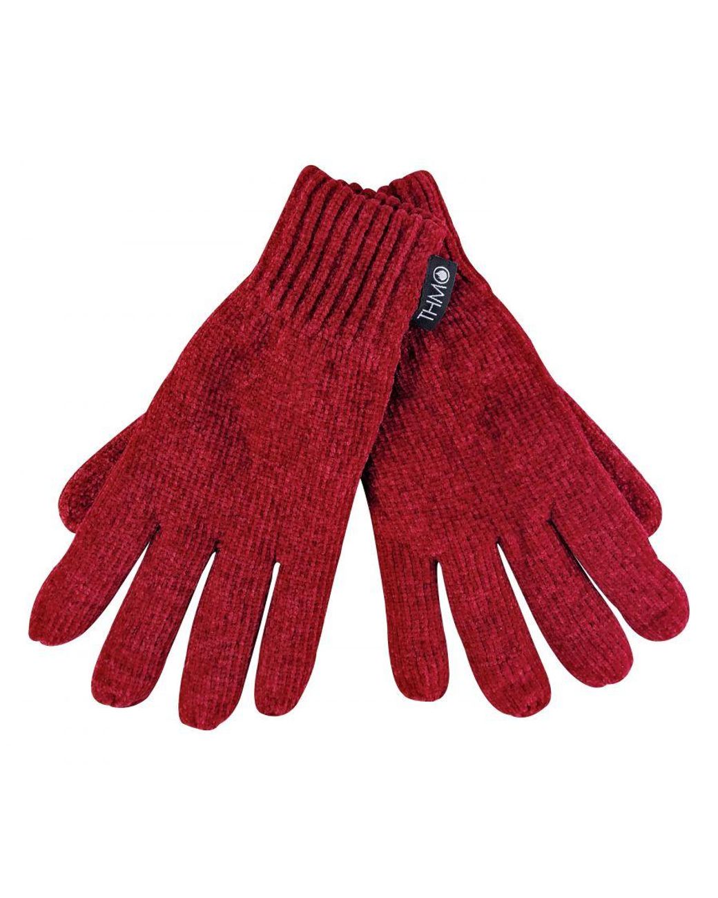 THMO Red Outdoor Thermal Winter Chenille 3M Thinsulate Gloves