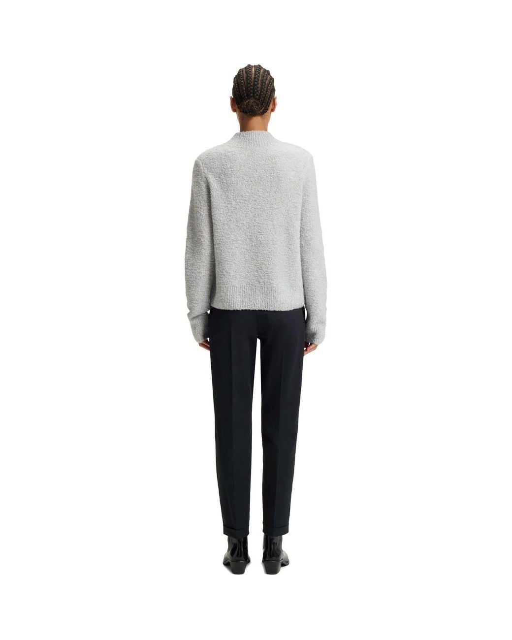 Boss Black Tachinoa Solid Patterned Straight Chinos