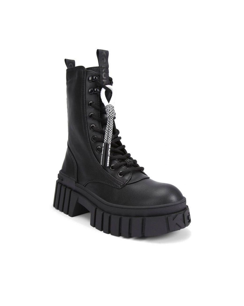 KG by Kurt Geiger Black Tegan Lace Up2 Boots