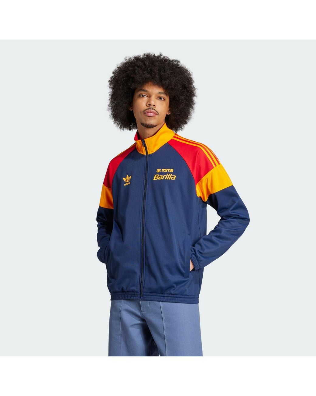 adidas Originals As Roma Bring Back 1993 Track Jacket in Blue for