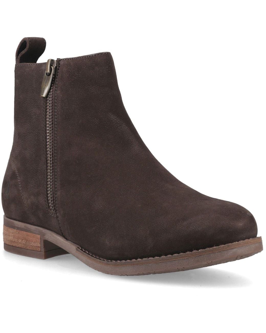 Hush Puppies Brown Ethel Leather Boots