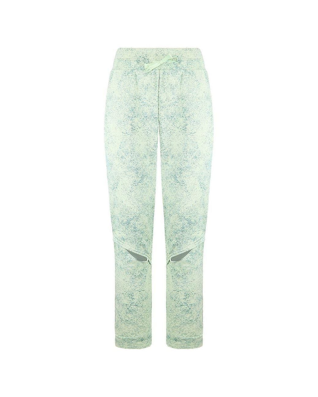 GYMSHARK Green Print Chalk Track Pants Cotton