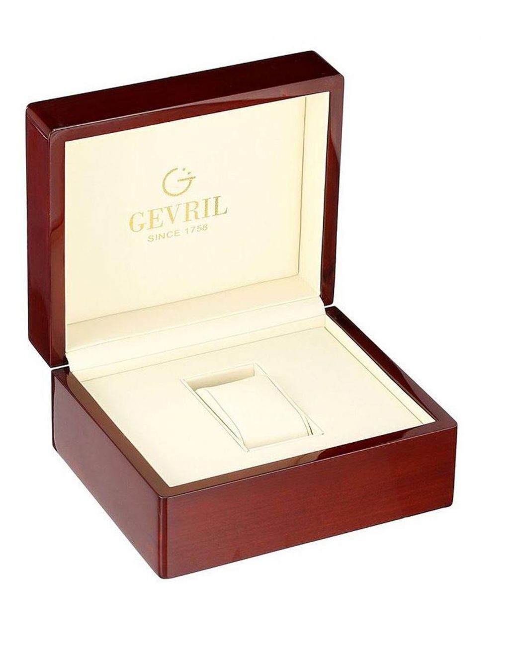 Gevril Red Super Mini Dial Calfskin Leather Watch