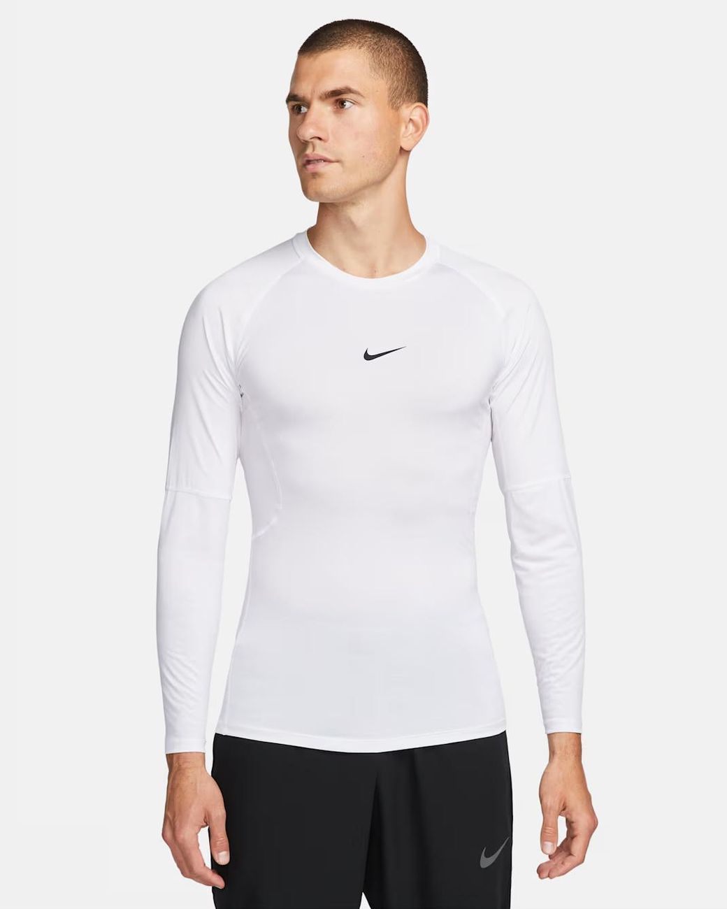 Nike White Pro Dri-Fit Base First Tight Compression Layer Fb7919 for men