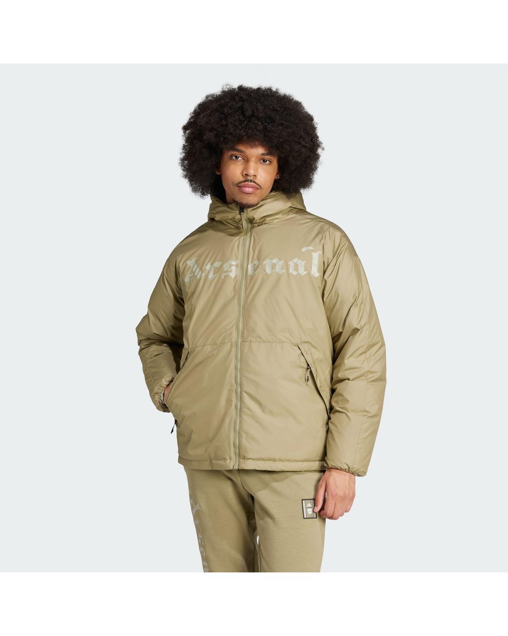 Adidas Originals Green Arsenal Seasonal Down Jacket for men