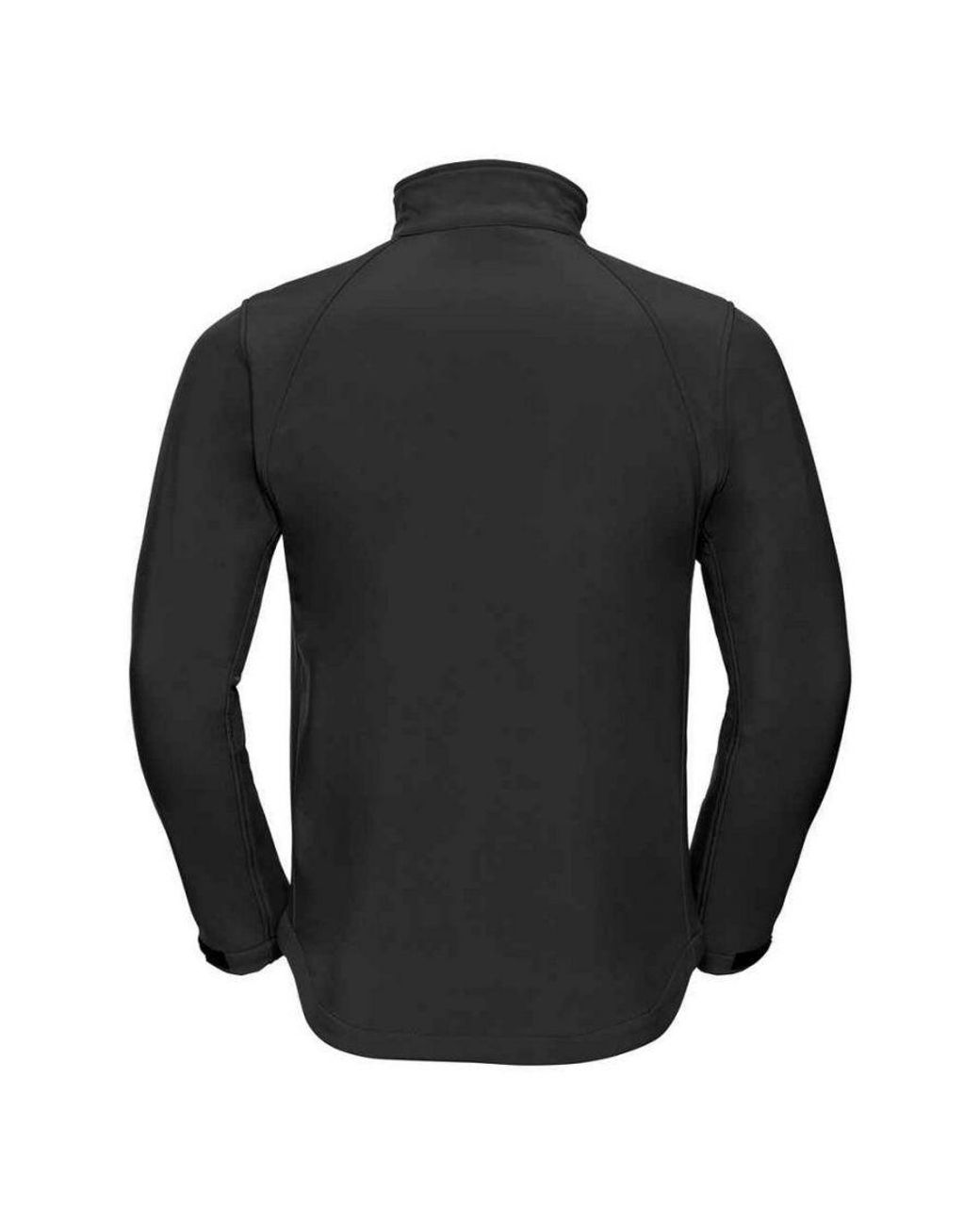 Russell Black Plain Soft Shell Jacket for men