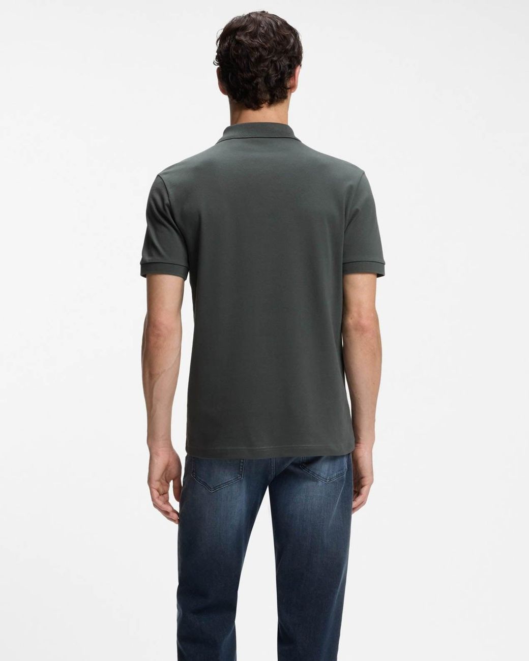 Boss Black Slim Fit Short Sleeve Logo Detail Polo Shirt for men