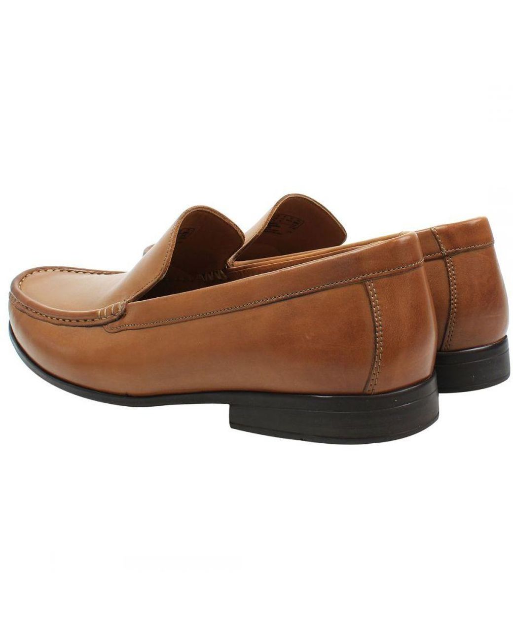 Clarks Brown Claude Plain Tan Shoes for men