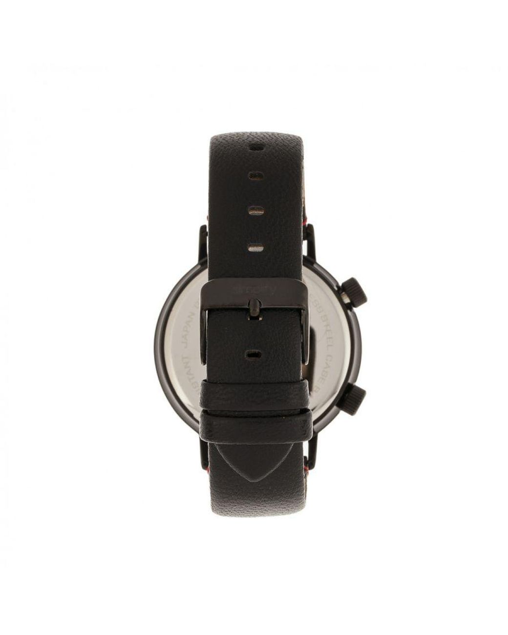Simplify Black The 3300 Leather-Band Watch