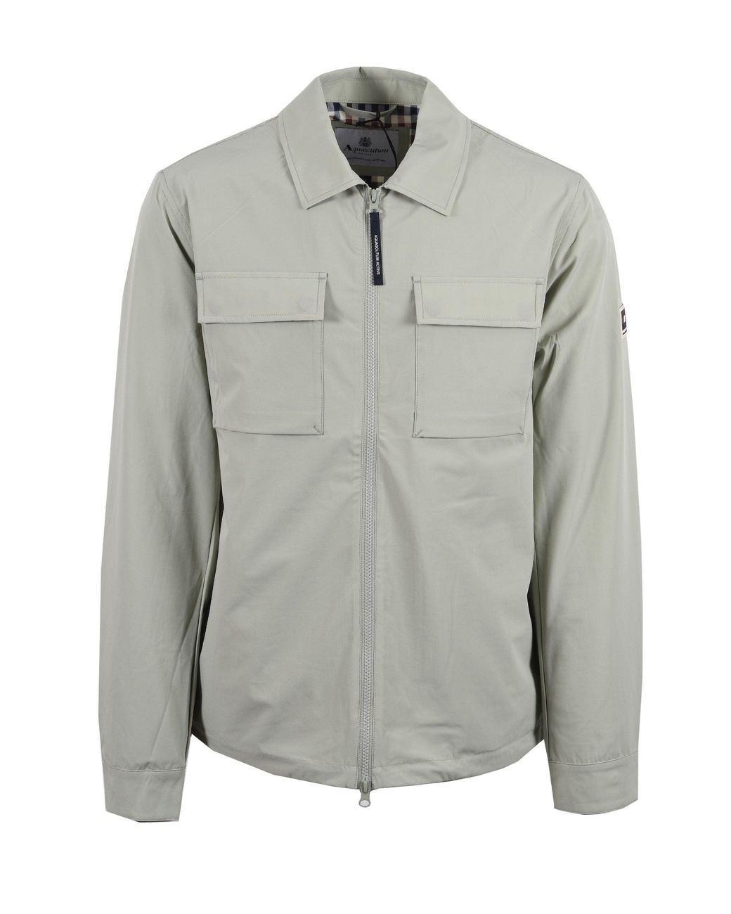 Aquascutum Gray Shell Sp Overshirt Salvia for men