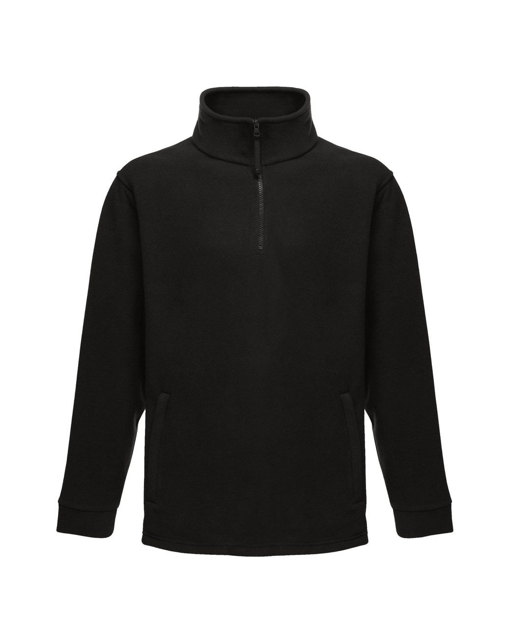 Regatta Black Thor Overhead Half Zip Anti-Pill Fleece Top (170 Gsm) for men