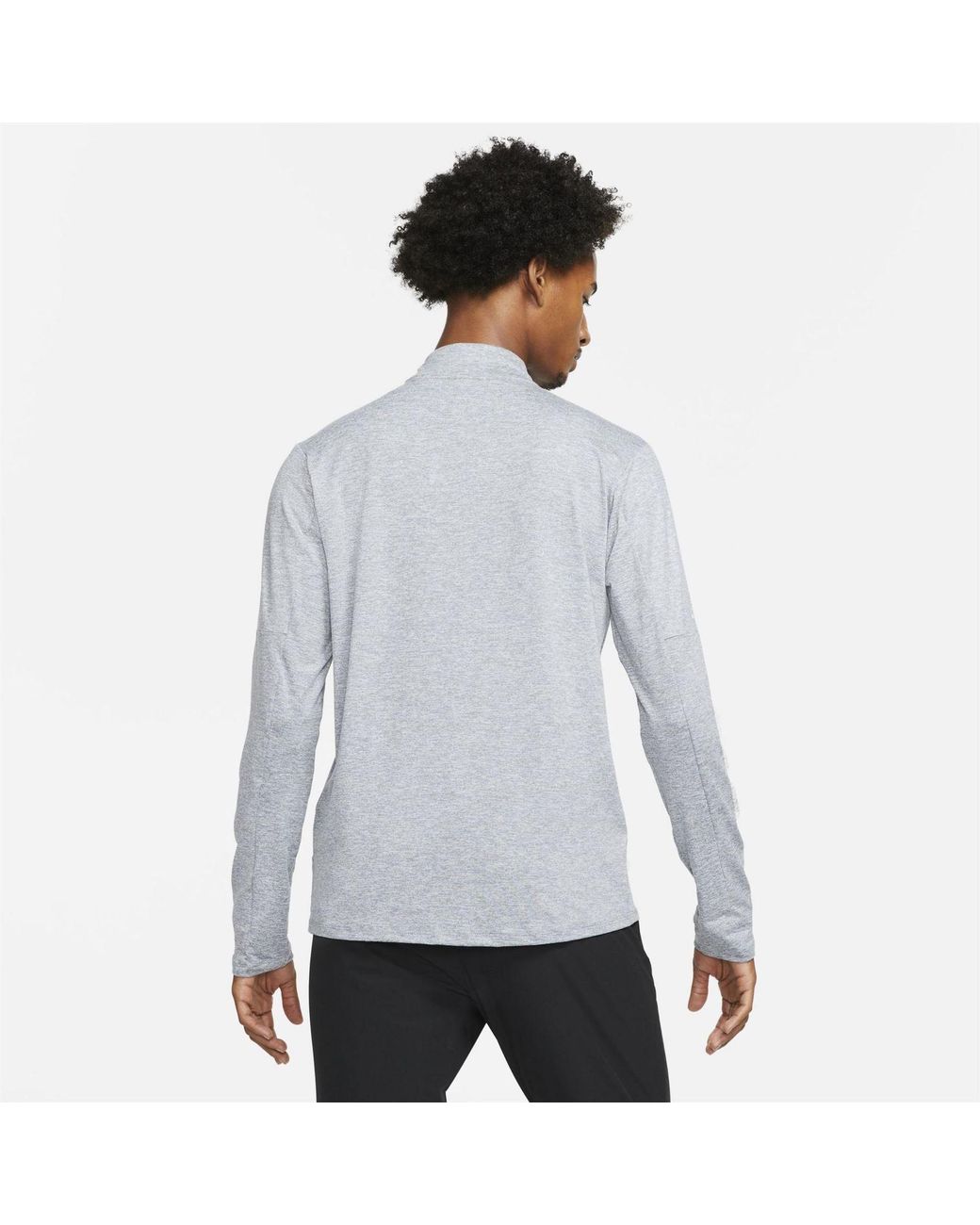 Nike Gray Element 3.0 1 2 Zip Running Top for men