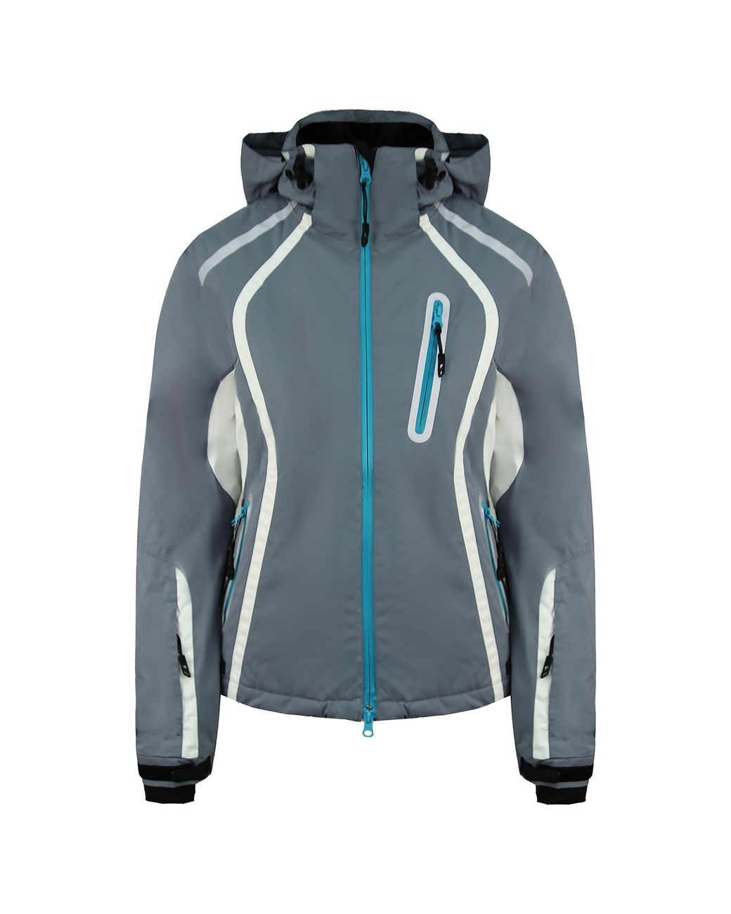 Trespass Blue Long Sleeve Zip Up Kal Edge Jacket Fajkskf20043 Gst Slate