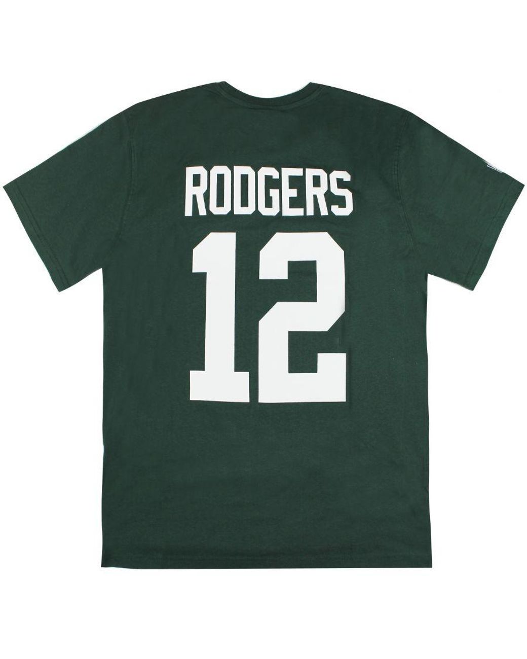 Fanatics Green Nfl Bay Packers Aaron Rodgers 12 T-Shirt Cotton for men