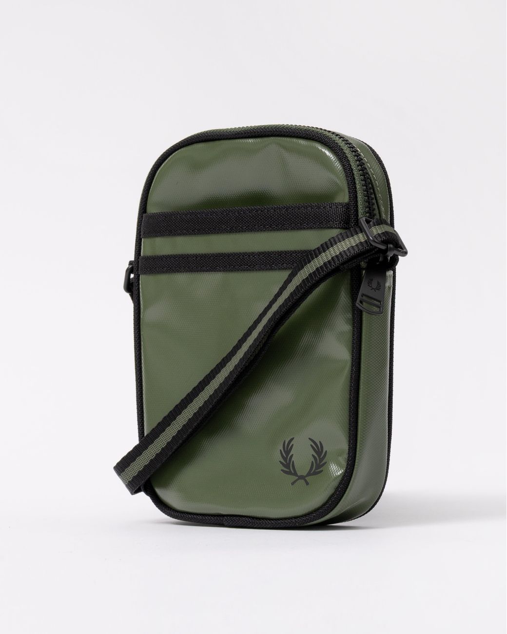 Fred Perry Green Logo Detail Shoulder Bag for men