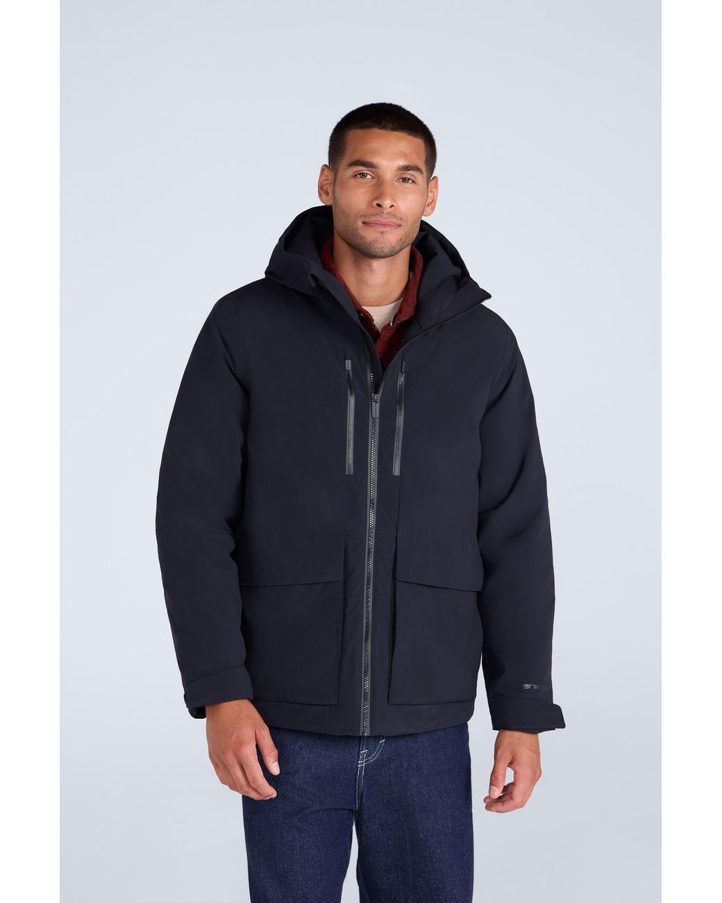 Mountain Warehouse Blue 'Hague' Padded Jacket With Front Pockets Warm Cosy Coat for men